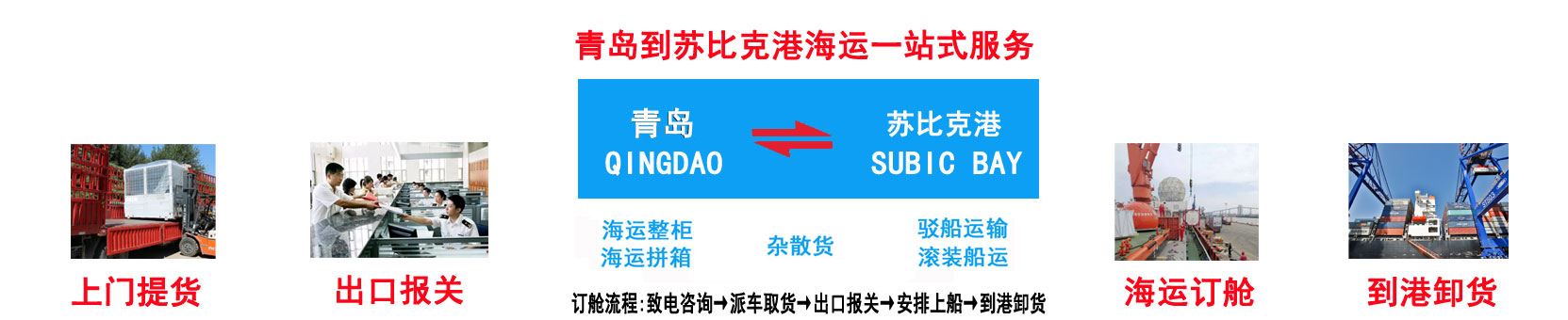 青岛到苏比克海运 青岛到SUBIC BAY港价格\航程\船期